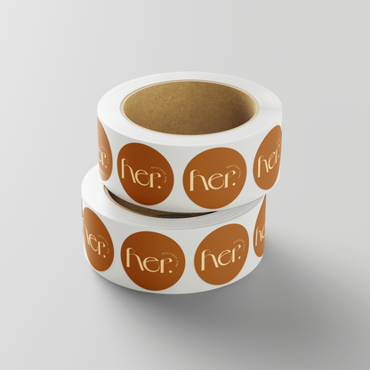 Circle Synthetic Roll Labels