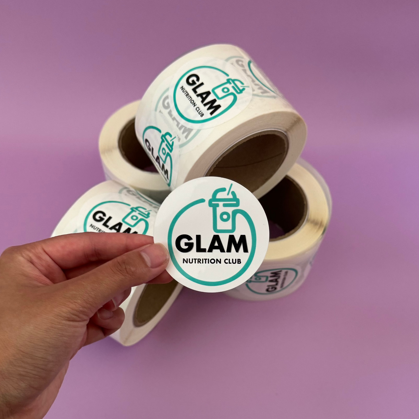 Circle Synthetic Roll Labels