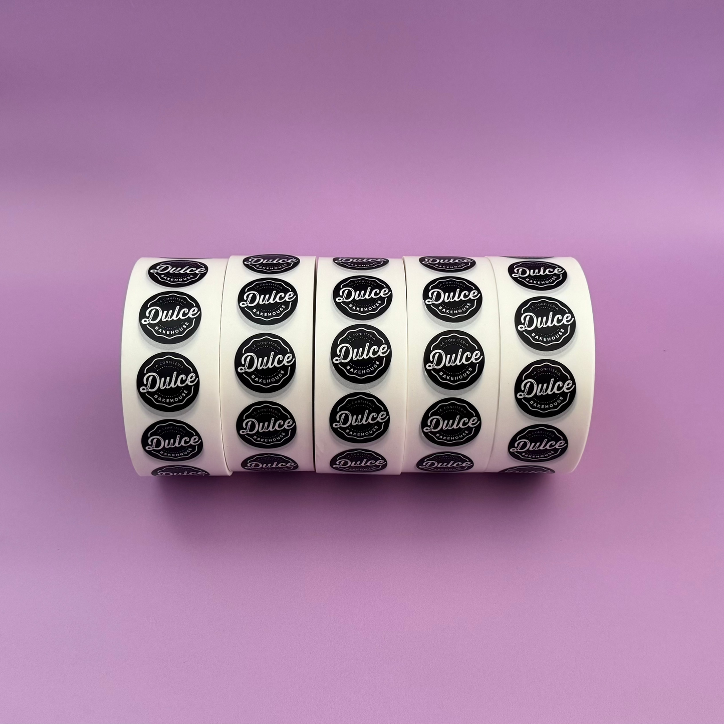Circle Synthetic Roll Labels