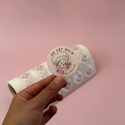 Circle Paper Roll Labels