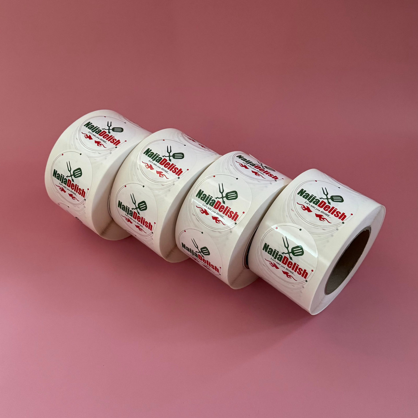 Circle Synthetic Roll Labels