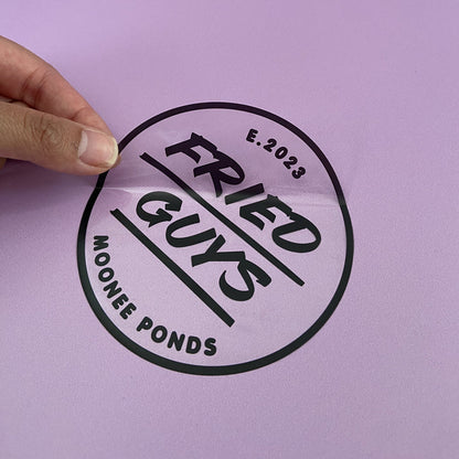 Circle Clear Roll Labels