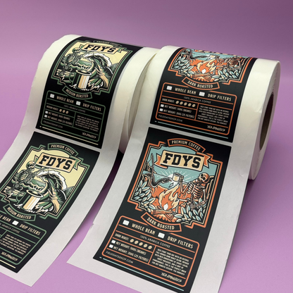 Rectangle Synthetic Roll Labels