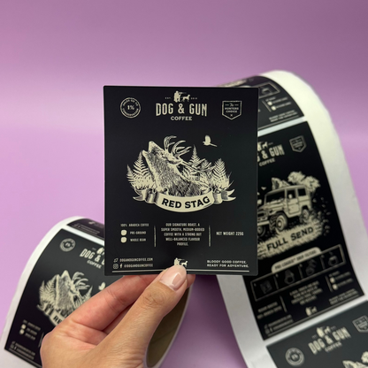 Rectangle Synthetic Roll Labels