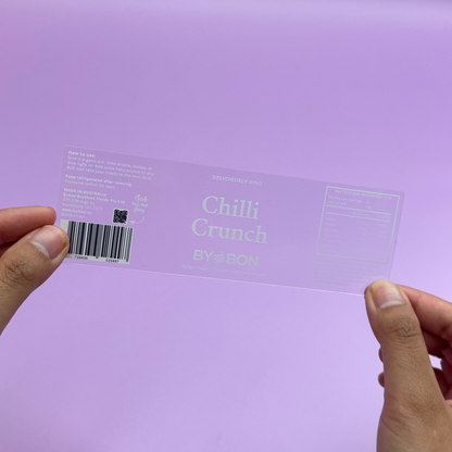 Rectangle Clear Roll Labels