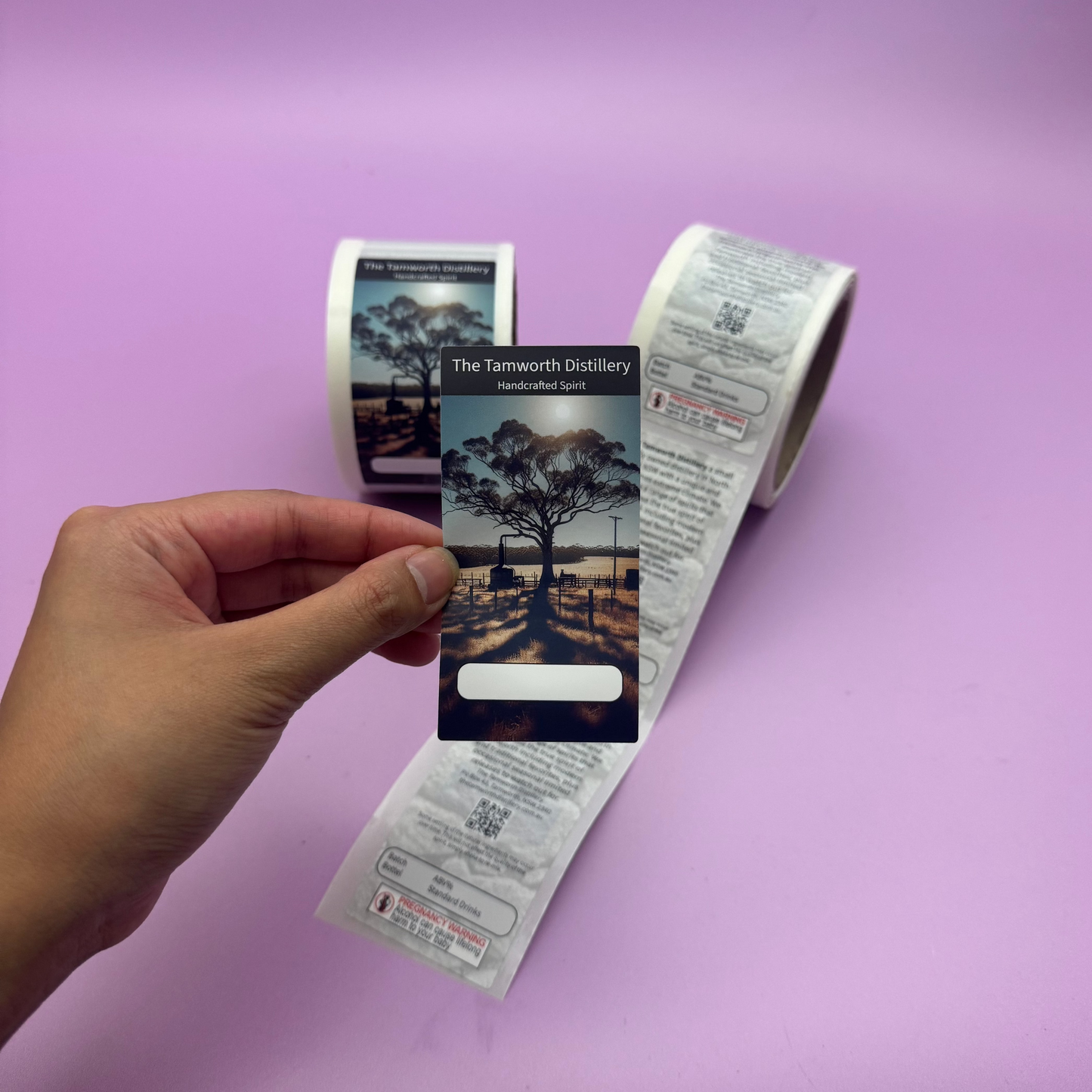 Rectangle Synthetic Roll Labels