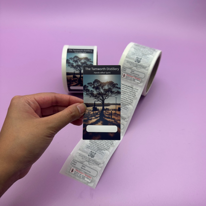 Rectangle Synthetic Roll Labels